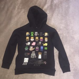 Boys Jinx Black Minecraft Pullover Hoodie